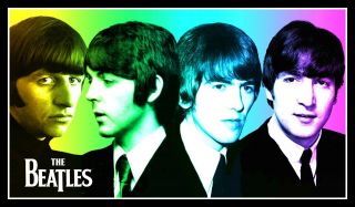5 " The Beatles Mop Tops Glossy Vinyl Sticker.  60 
