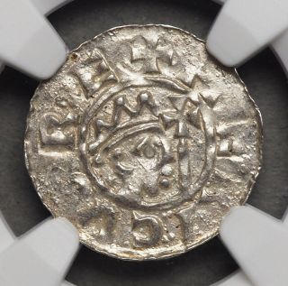 Netherlands,  Friesland - Dokkum.  Bruno Iii,  1050 - 57,  Silver Denar,  Ngc Ms65,  Gem