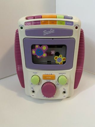 Mattel 2001 Cassette Tape Player Barbie Be - 477 Sing - Along - Karaoke Unit Only
