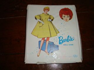 Vintage Barbie Doll Carrying Case 1963 Mattel With Accessories Dress Purse & Etc