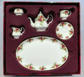 Royal Albert Old Country Miniature Tea Set - In,  Ships