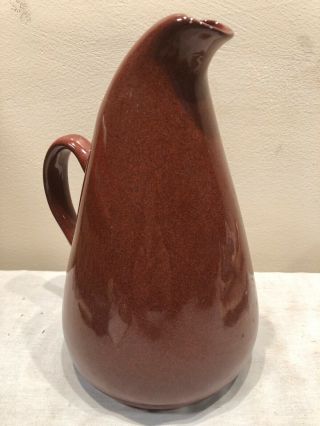 Vintage Russel Wright Sterling Bean Brown Pitcher Mid Century Modern Mcm