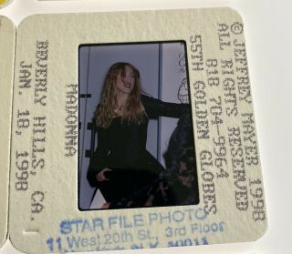 Madonna Singer Music Black Dress 1998 35mm Transparency Slide