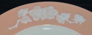 Six Rare Lenox Coral Apple Blossom Dinner Plates (green backstamp) - Very Good 3