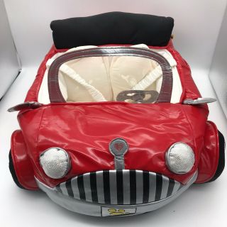 Build A Bear Red Plush Sports Convertible Car Seat Belt Soft Toy Stuffed Babw