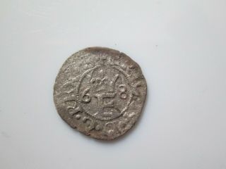 Sweden Medieval Silver Coin,  Erik 14 1 Schilling 1568 Reval