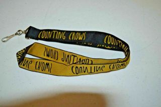 Counting Crows Concert Black Yellow Lanyard Keychain Clip