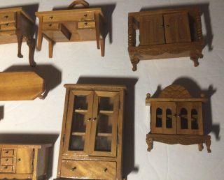 Miniature Wooden Dollhouse Furniture Set 2