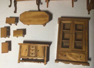 Miniature Wooden Dollhouse Furniture Set 3