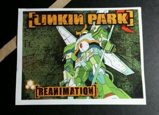 Linkin Park Reanimation Cartoon Robot Music Promo Mini Poster Flyer