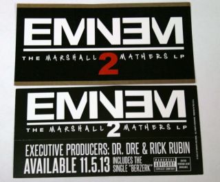Eminem The Marshal Mathers Lp 2 Album 5 Promo Stickers 2.  5x5