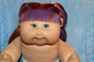 Cabbage Patch Kids Play Along Pa - 25 Red/teal Colorsilk Girl 16in Cute