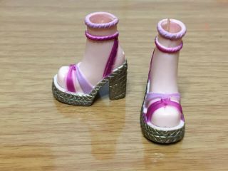 Barbie My Scene I Love Shopping Chelsea Doll Shoes High Heel Platform Sandals