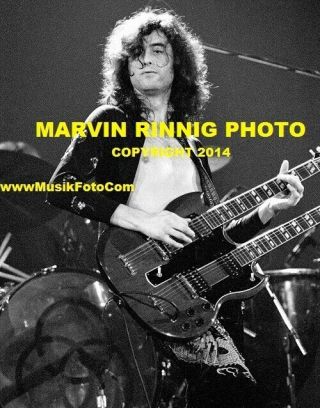 Led Zeppelin Photo $2 - Robert Plant - Jimmy Page 1975 8x11 " Rare - Wow $2