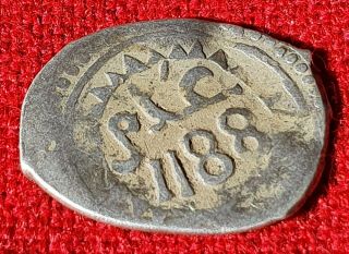 Alaouite Dynasty Morocco Maroc Silver Islamic Coin Dirham Mohamed Iii 1188ah