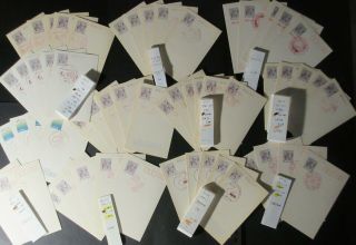 Ryukyu Islands Postal Cards,  11 Groups Of 5.