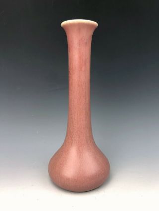 Rookwood Pottery Arts & Crafts Era Bud Vase 2309 Mauve Crystalline Glaze 1922
