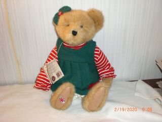 Boyds Bears Jr.  Mintly 904215 2003 10” Plush Green Overalls Peppermint Nwt Xmas