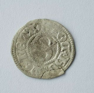 Sweden Medieval Silver Coin,  Sten Sture (1512 - 20),  1/2 örtug S.  D. ,  Stockholm