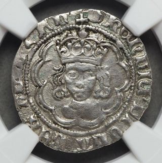 England.  Henry Vii.  1485 - 1509,  Archbishop Morton,  Silver Halfgroat,  Ngc Xf45
