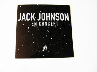 Jack Johnson En Concert Live Bike Surf Board Sticker