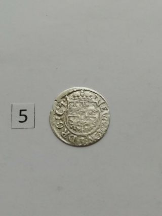 Ancient medieval silver coin of the Commonwealth Poltorak,  1624.  5 2