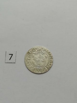 Ancient Medieval Silver Coin Of The Commonwealth Poltorak,  1624.  7