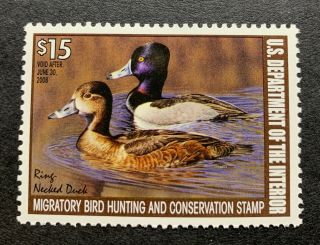 Wtdstamps - Rw74 2007 - Us Federal Duck Stamp - Og Nh