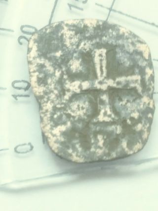 Medieval Billon Silver Coin 1050 - 1250 Ad Crusader Templar Cross Small Coin