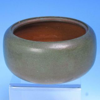 Signed Marblehead Art Pottery - Green Bowl - 6½ Inches