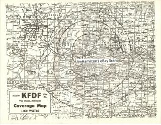 Kfdf 1580 Van Buren Arkansas Radio Coverage Map