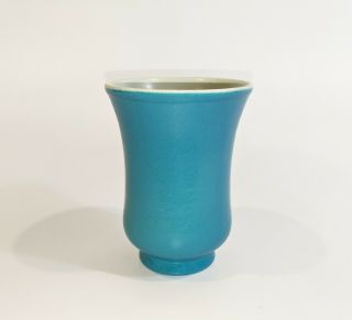 Franciscan Catalina Pottery Montebello Art Ware Persian Blue C - 275 Vase 4.  5 "