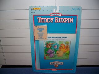 Vintage 1992 The Mushroom Forest Teddy Ruxpin Book & Cartridge Tape By Playskool