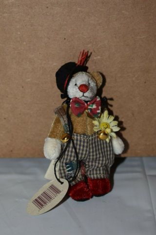 Ganz Cottage Collectibles Miniatures 3 " Hobo Bear - By Mary Holstad