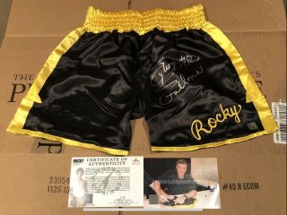 Sylvester Stallone Rocky Balboa Autographed Rocky Ii Boxing Trunks Asi Proof