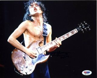Angus Young Live Ac/dc Autographed Signed 8x10 Photo Authentic Psa/dna