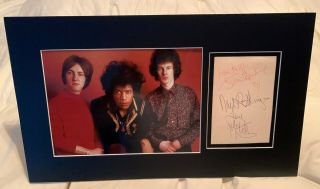 The Jimi Hendrix Experience Autographs / Signatures Custom Matted With