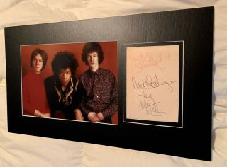 THE JIMI HENDRIX EXPERIENCE Autographs / Signatures Custom Matted with 3