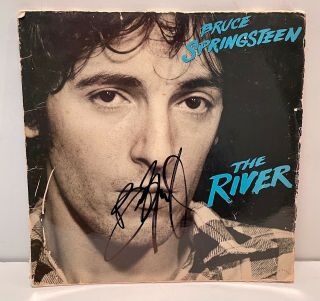 Bruce Springsteen The River Signed Auto Authentic Record Album Vinyl Lp Dg