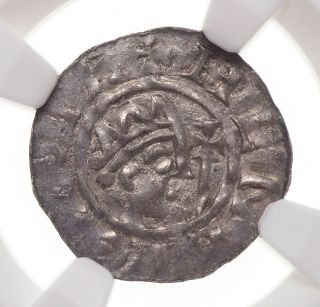 Netherlands,  Friesland - Bolsward.  Bruno Iii,  1038 - 57,  Silver Denar,  Ngc Ms62