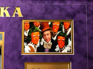 Gene Wilder / Willy Wonka Kids Signed Golden Ticket 8x10 Framed Collage PSA Auto 5