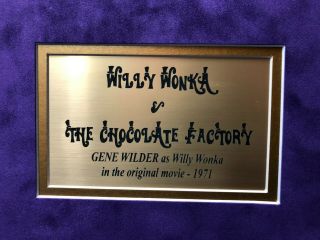 Gene Wilder / Willy Wonka Kids Signed Golden Ticket 8x10 Framed Collage PSA Auto 6