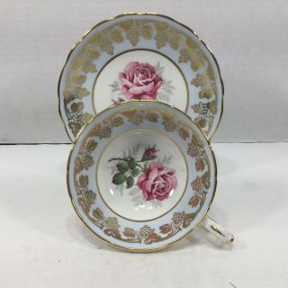 Vintage Hammersley Cabbage Rose Teacup And Saucer