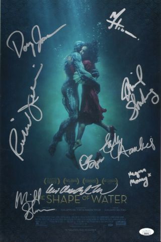 Shape Of Water Cast X9 Authentic Signed " Guillermo Del Toro " 11x17 Photo Jsa