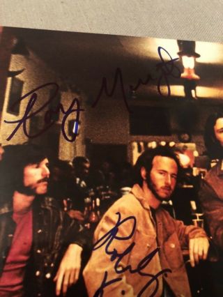 Autographed The Doors 8x10 Photo Ray Manzarek Robbie Krieger Densmore Beckett