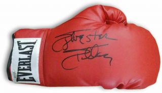 Sylvester Stallone Signed Autographed Red Everlast Boxing Glove Rocky Oa