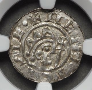 Netherlands,  Friesland - Leeunwerden.  Bruno Iii,  1038 - 57,  Silver Denar,  Ngc Ms63