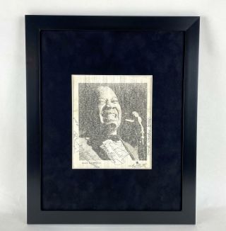 Louis Armstrong Autographed Signed Framed Photo Display Jazz Legend Acoa