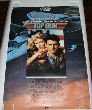 Tom Cruise Signed Autograph Top Gun Full Size Poster - Mission Impossible Psa