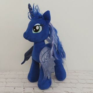 Build A Bear My Little Pony Princess Luna Unicorn 18 " Blue Winged Plush Bab